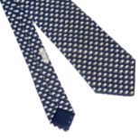 HERMES, A VINTAGE NAVY BLUE SHEEP TIE