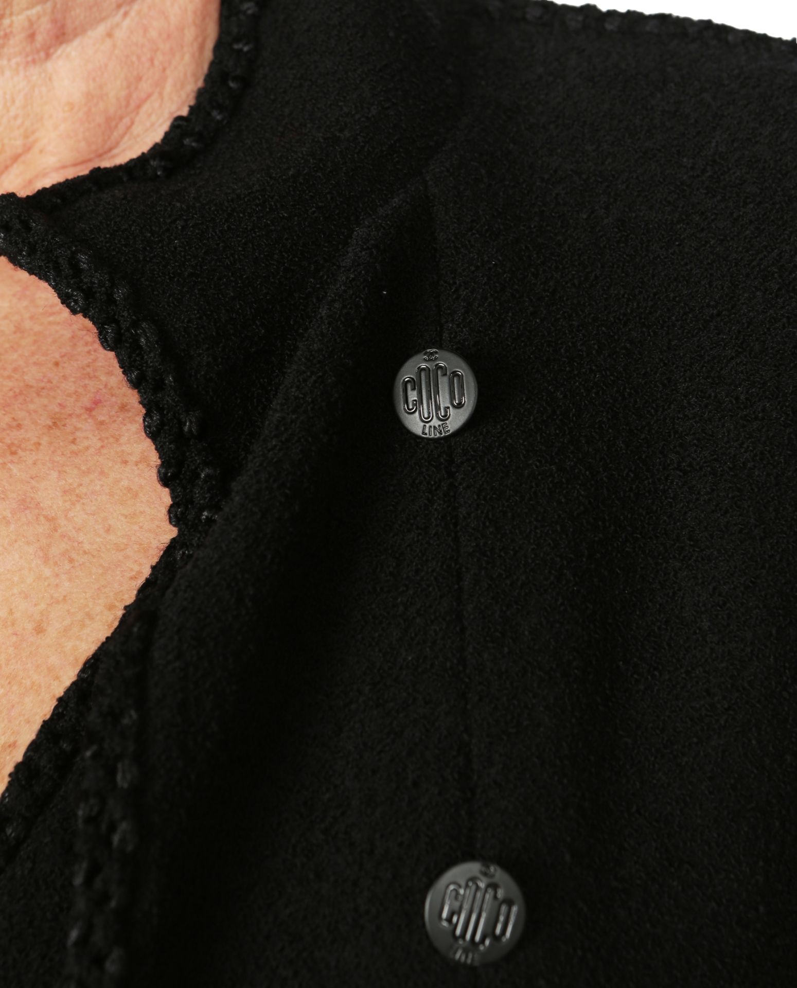CHANEL, A BLACK WOOL JACKET - Image 4 of 5