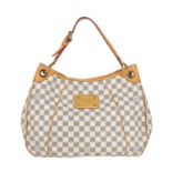 LOUIS VUITTON, A DAMIER AZUR CANVAS GALLERIA PM SHOULDER BAG