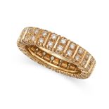 BOUCHERON, A DIAMOND ETERNITY RING in 18ct yellow gold, set throughout with round brilliant cut d...