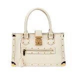 LOUIS VUITTON, A WHITE LE FABULEUX SUHALI TOP HANDLE BAG. Condition grade A-. Produced in 2004. 3...