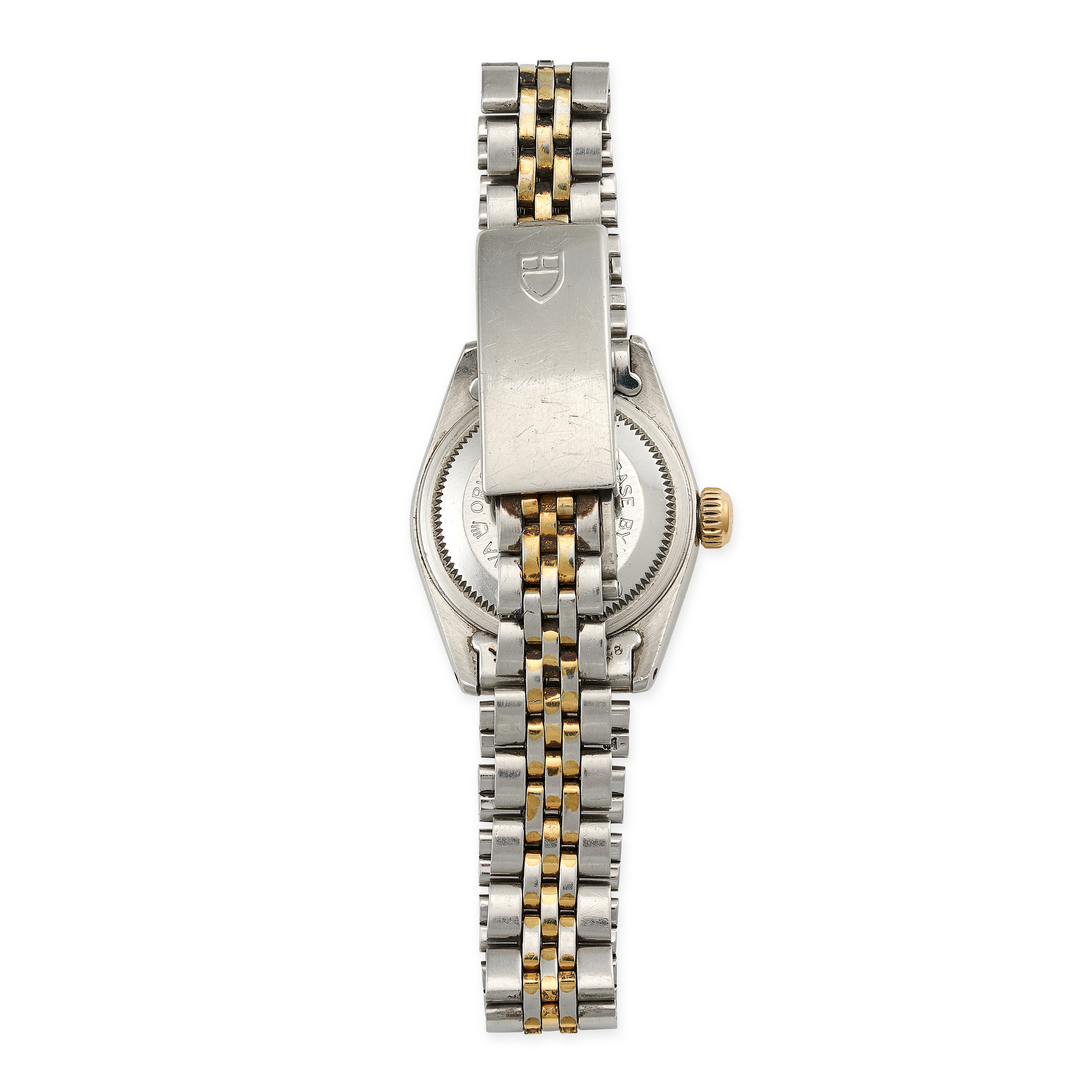 TUDOR, A VINTAGE LADIES PRINCE OYSTERDATE WRISTWATCH in stainless steel and yellow gold, white di... - Image 2 of 2