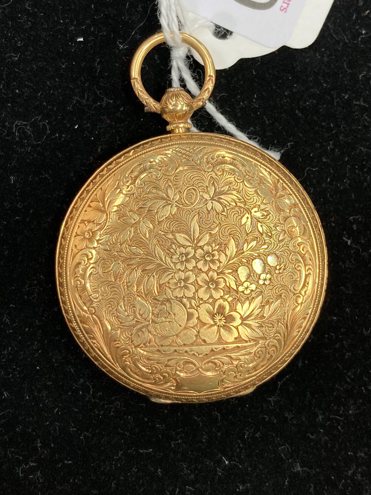 AN 18 CARAT GOLD KEY-WOUND POCKET WATCH - Image 2 of 5