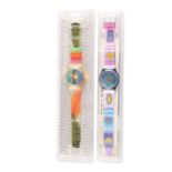 TWO SWATCH WATCHES