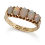 AN 18 CARAT GOLD OPAL RING