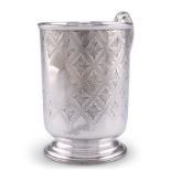 A VICTORIAN SILVER MUG