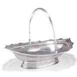 A GEORGE III SILVER CAKE BASKET