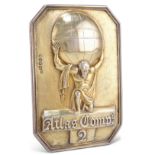 A GEORGE III RARE SILVER-GILT ATLAS FIRE AND LIFE INSURANCE COMPANY FIREMAN'S BADGE