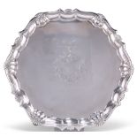 A GEORGE II SILVER SALVER