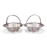 A PAIR OF GEORGE III SILVER BASKETS