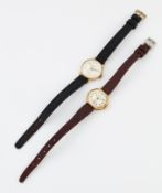 TWO LADY'S 9 CARAT GOLD WRISTWATCHES