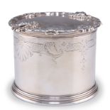 A GEORGE V SILVER BOX