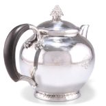 A DANISH STERLING SILVER TEAPOT, CIRCA 1930