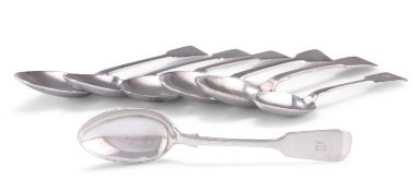 ASSORTED SILVER AND SILVER-PLATE SERVING SPOONS