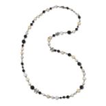 CHANEL - AN AUTUMN 2009 GLASS BEAD AND SIMULATED PEARL NECKLACE