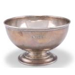 AN EDWARDIAN SILVER BOWL