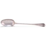 A GEORGE I BRITANNIA STANDARD SILVER HASH SPOON