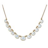 A MOONSTONE NECKLACE