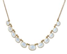 A MOONSTONE NECKLACE