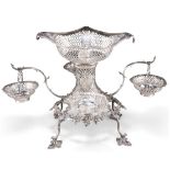 A GEORGE III SILVER EPERGNE