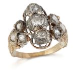 A DIAMOND CLUSTER RING