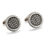 PENTTI SARPANEVA - A PAIR OF FINNISH SILVER CUFFLINKS