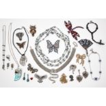 BUTLER & WILSON - A QUANTITY OF COSTUME JEWELLERY