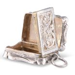 AN EARLY 19TH CENTURY SILVER VINAIGRETTE