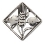 ARNO MALINOWSKI FOR GEORG JENSEN - A DANISH SILVER BROOCH