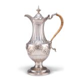 A GEORGE III SILVER EWER