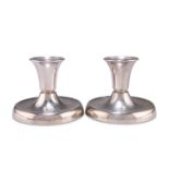 A PAIR OF DANISH SILVER CANDLESTICKS