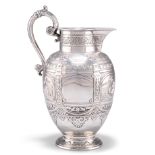 A VICTORIAN SCOTTISH SILVER CREAM EWER