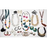A QUANTITY OF DESIGNER AND OTHER COSTUME JEWELLERY