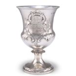 A VICTORIAN SILVER GOBLET