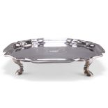 A GEORGE II SILVER SALVER