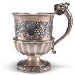 A VICTORIAN SILVER MUG