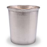 A FRENCH SILVER BEAKER