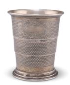 A GERMAN SILVER COLLAPSIBLE BEAKER CUP