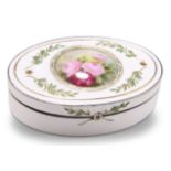 A SWEDISH SILVER AND ENAMEL BOX