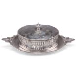 A VICTORIAN SILVER BUTTER DISH