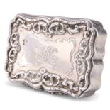 A VICTORIAN SILVER SNUFF BOX