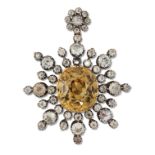 A 19TH CENTURY PASTE PENDANT / BROOCH