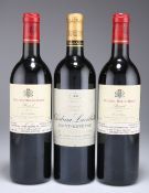 THREE BOTTLES OF FRENCH RED WINE