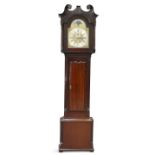 A GEORGE III IRISH MAHOGANY EIGHT-DAY LONGCASE CLOCK