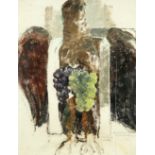 RAYMOND TEAGUE COWERN (1913-1986), LECTERN, STUDY FOR MURAL PANEL