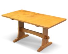 COLIN ALMACK, A BEAVERMAN OAK DINING TABLE