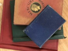 THREE STAMP ALBUMS AND ONE POCKET SLEEVE