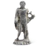 AN ANCIENT ROMAN BRONZE OF A SENATORIAL FIGURE