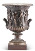 AFTER THE ANTIQUE, A FRENCH 19TH CENTURY BRONZE MODEL OF THE BORGHESE VASE