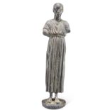 A ROMAN BRONZE FIGURE OF THE CHARIOTEER OF DELPHI